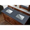 James Martin Vanities Brookfield 60in Double Vanity, Warm Cherry w/ 3 CM Charcoal Soapstone Quartz Top 147-114-5681-3CSP